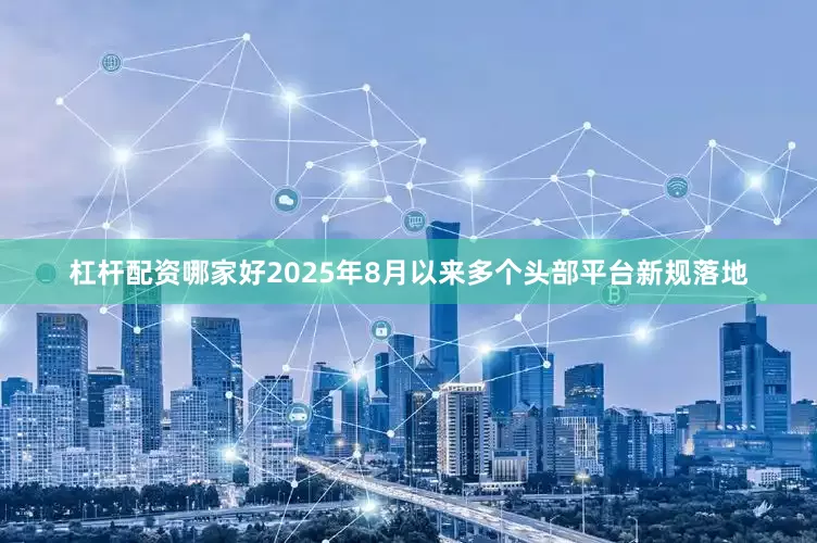 杠杆配资哪家好2025年8月以来多个头部平台新规落地